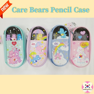 [Daiso Korea] Care Bears Transparent Window Pencil Case 4 Colors, Pouch, Pencil holder