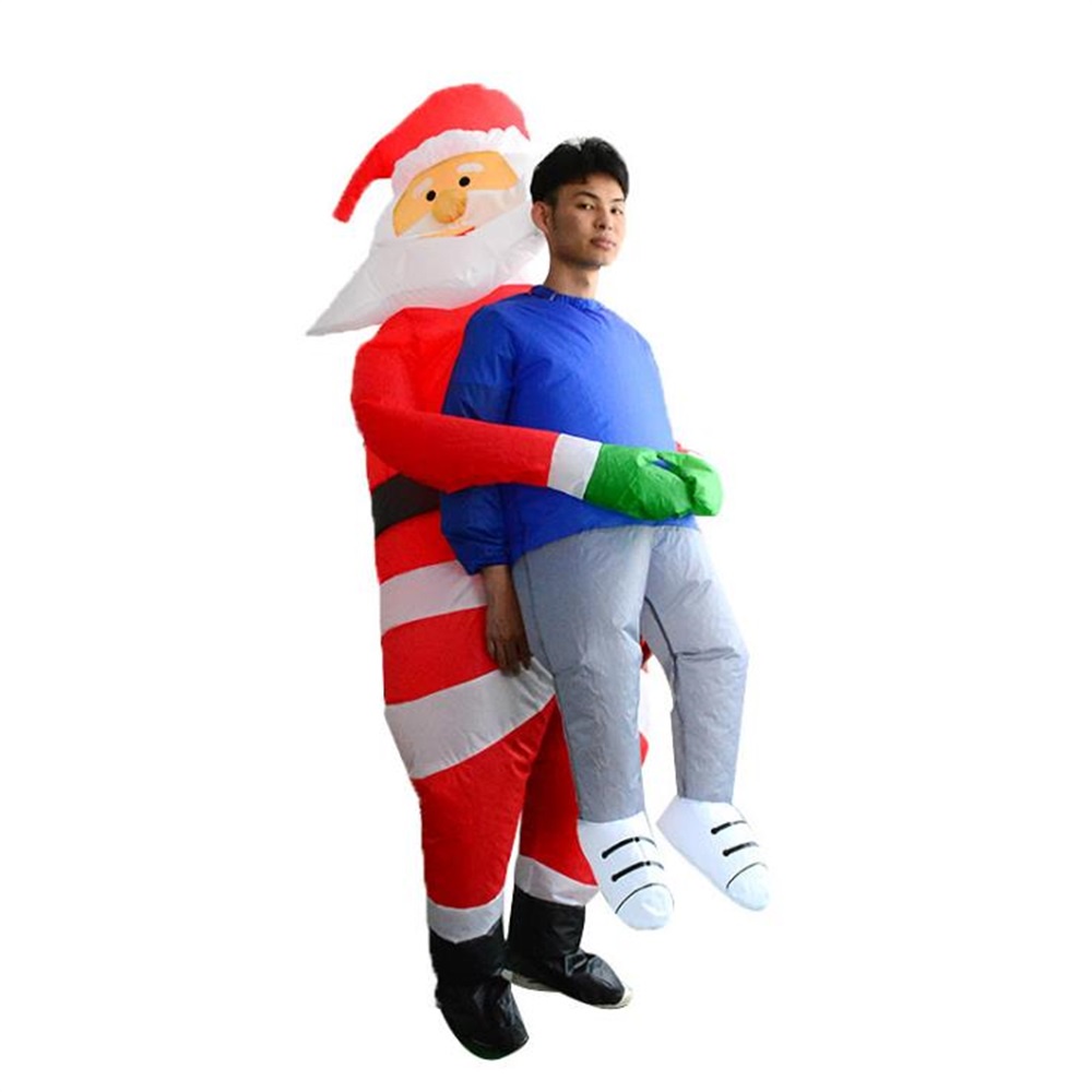 ภาพหน้าปกสินค้าชุดคอสเพลย์ซานตาคลอสเป่าลม สําหรับปาร์ตี้คริสต์มาส จากร้าน topgeehk.th บน Shopee