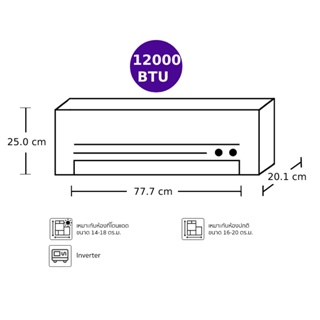 ภาพขนาดย่อของภาพหน้าปกสินค้าTCL แอร์ แอร์ติดผนัง 11690 BTU Inverter รุ่น TAC-XAL13 จากร้าน powerbuy.official บน Shopee ภาพที่ 2