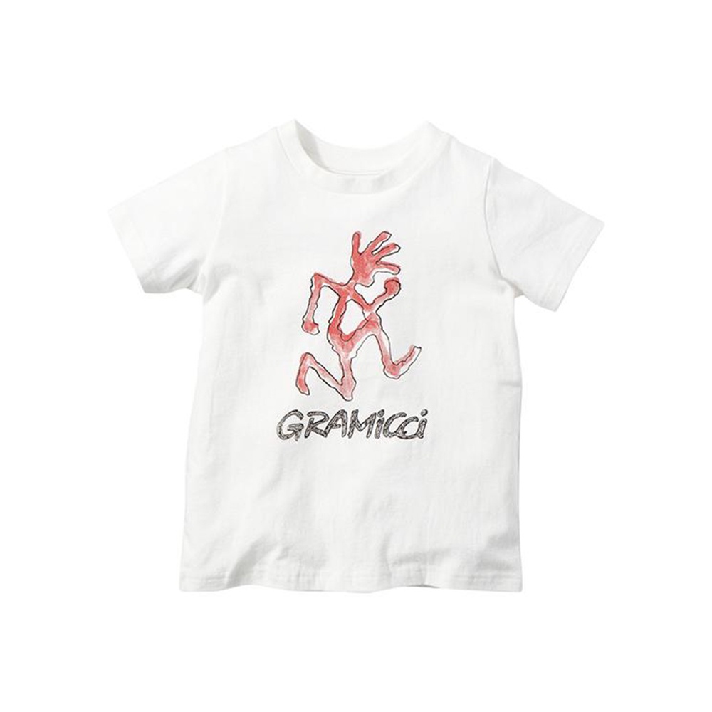 gramicci-เสื้อยืดเด็ก-รุ่น-kids-runningman-tee-white