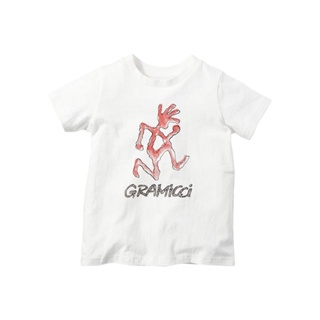 Gramicci เสื้อยืดเด็ก รุ่น KIDS RUNNINGMAN TEE WHITE