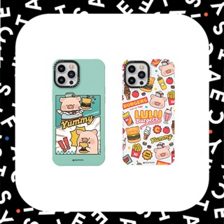 Casetify เคสโทรศัพท์ ซิลิโคนนิ่ม TPU ลาย BURGERS STICKERMANIA BY LULU THE PIGGY สําหรับ iPhone 15 11 12 13 14 Plus Pro Max