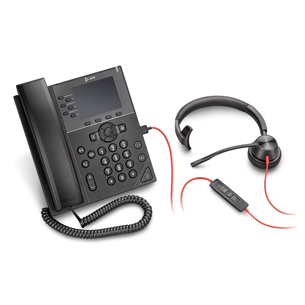 Poly Plantronics Blackwire 3225 หูฟังแบบมีสาย หูฟังคอลเซ็นเตอร์ SINGLE ...
