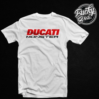 เสื้อยืดใหม่ t-shirtNew Ducati Monster Motorcycle V2 T-SHIRT(XS-3XL)100%COTTON discount