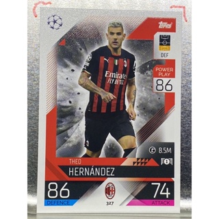 การ์ดนักฟุตบอล 2022/23 Theo Hernandez การ์ดสะสม AC Milan การ์ดนักเตะ เอซี มิลาน