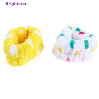 Brightstar 1 ชิ้น สปา สายรัดข้อมือ ผ้าสักหลาด ไมโครไฟเบอร์ ล้างข้อมือ ผ้าขนหนู แถบเหงื่อ ผู้หญิง ใหม่