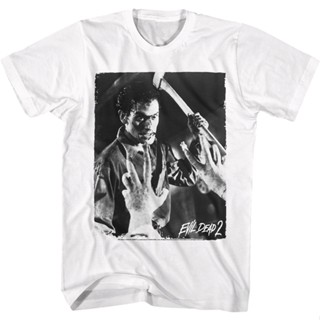 Ashs Axe Evil Dead T-Shirt เสื้อคู่วินเทจ เสื้อขาว เสื้อแฟชั่นผญ2022 อื่นๆ เสื้อเชิ้ต