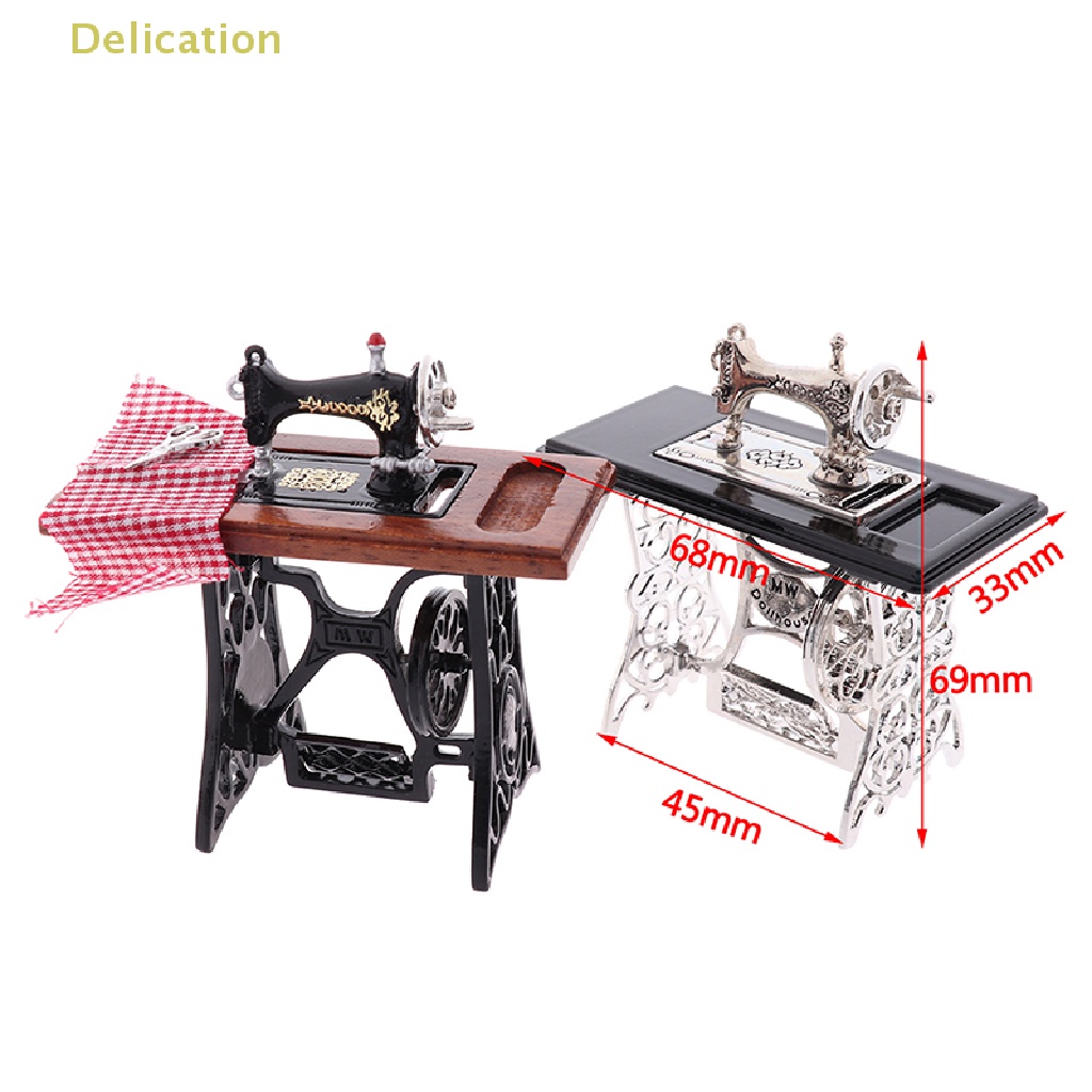 delication-จักรเย็บผ้า-ขนาดมินิ-1-12-พร้อมกรรไกร-สําหรับตกแต่งบ้านตุ๊กตา