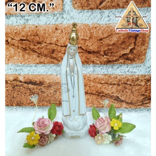 รูปปั้น พระแม่มารีย์ พระแม่มารีย์แห่งฟาติมา Virgin Mary เซรามิก คาทอลิก คริสต์ Catholic Statue Figurine religion Fatima