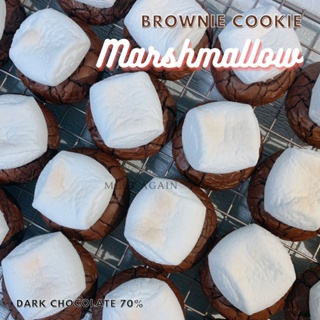 Marshmallow Brownie Cookie - Dark70.4% มาร์ชเมลโล่ คุกกี้ บราวนี่ ดาร์กช็อกโกแลต เข้มๆ  มาชเมลโล่ว คุกกี้นิ่ม ซอฟคุกกี้