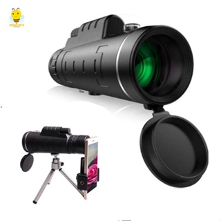 เช็ครีวิวสินค้ากล้องส่องทางไกล Monocular 40x60 ✨อุปกรณ์ครบชุด✨แบบตาเดียว กล้องส่องสัตว์-ดูนก