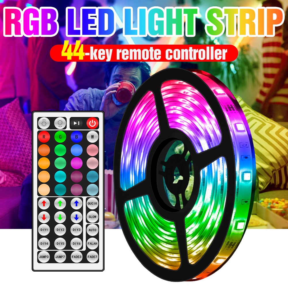 5050แถบไฟ-led-ไฟคุณภาพสูง-rgb-ribbon-กันน้ำยืดหยุ่นทีวีไฟตั้งโต๊ะตกแต่ง-led-แสงพื้นหลัง