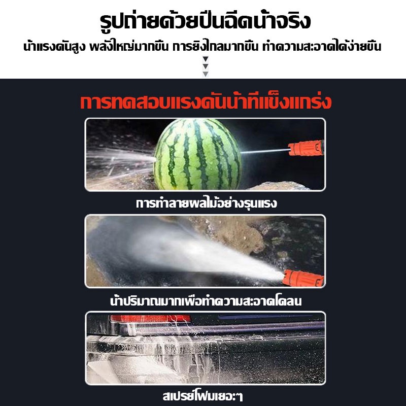 ภาพสินค้าฟรีแบต 2 ก้อน BoRui เครื่องฉีดน้ำแรงดันสูง เครื่องล้างรถ ไร้สาย เหมาะสำหรับล้างรถ ชลประทานการเกษตร ล้างพื้น ฯลฯ จากร้าน youhaoran บน Shopee ภาพที่ 3