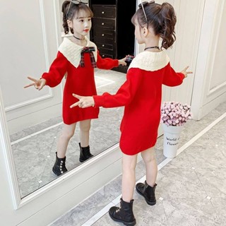 Mykidswants ชุดคริสมาสเด็กผู้หญิง🎄 ชุดเด็ก เสื้อผ้าเด็กผู้หญิง สวมใส่สบาย เนื้อผ้านุ่มนิ่ม 47Z22111707