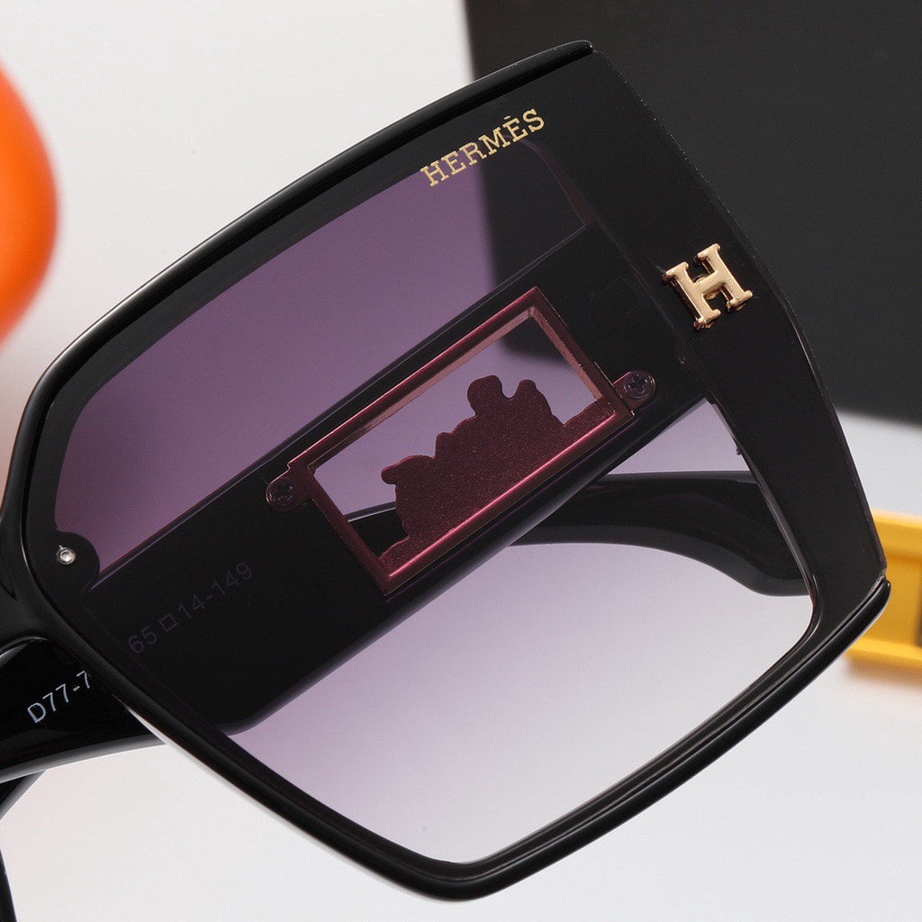hermes-แว่นตากันแดด-กรอบขนาดใหญ่-ไล่โทนสี-หรูหรา-แฟชั่นคลาสสิก-สําหรับผู้ชาย-ผู้หญิง-uv400