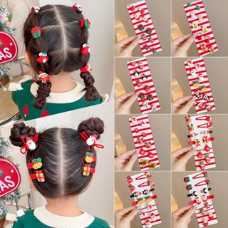 Christmas Headwear 12-piece Set Childrens Hairpin Little Girl Side Bb Clip Hairpin Side Clip Jewelry Hair Accessories