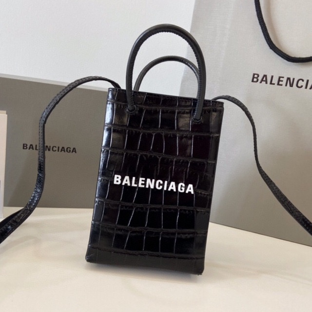 พรี-ราคา3900-balenciaga-หนังวัว-กระเป๋าถือ-กระเป๋าสะพายข้าง-กระเป๋า-เก็บ-โทรศัพท์