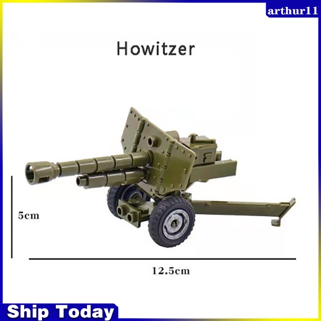 arthur-ของเล่นตัวต่อเลโก้ทหาร-cannon-howitzer-ของขวัญวันหยุด-สําหรับเด็ก