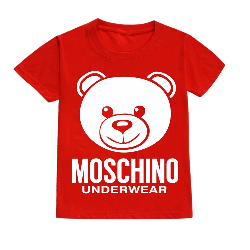 เสื้อยืดพ่อแม่ลูกพิมพ์ลายหัว-moschino-เป็นของขวัญที่ดีที่สุดสำหรับลูก