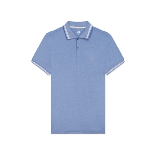 AIIZ (เอ ทู แซด) - เสื้อโปโลผ้าทอลายมูลิเน่ ทอริ้วปลายปก  Men's Tipped Textured Polo Shirts