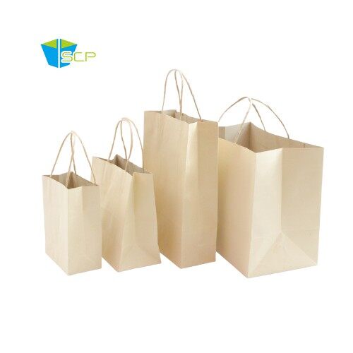 ถุงกระดาษคราฟหูหิ้ว-shopping-bag-no-4-จำนวน-100-ใบ-ติดหูเกลียวกระดาษ-กระดาษน้ำตาลหนา-125-แกรม-ถุงกระดาษ-ขนาดถุง-8x4x12