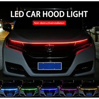 แถบไฟ Led DRL แบบยืดหยุ่น สําหรับตกแต่งกระโปรงหน้ารถยนต์ DRL