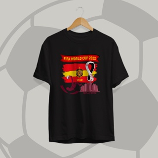 PRIA T-shirt Spainol Football T-shirt fifa world cup 2022 T-shirt Spainol premium cotton combed 30s Men Women T-shirt qa