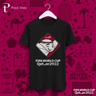 เสื้อยืดเสื้อยืด ผ้าฝ้าย พิมพ์ลาย World Cup Mascot Laeeb 4 สําหรับผู้ชาย