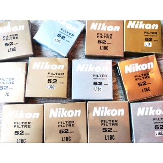 filter ฟิลเตอร์ ยี่ห้อ Nikon 49mm 52mm 62mm แท้ มือ 1 พร้อมกล่อง คู่มือ กันแสงกันรอยกันฝุ่น มี 12แบบ
