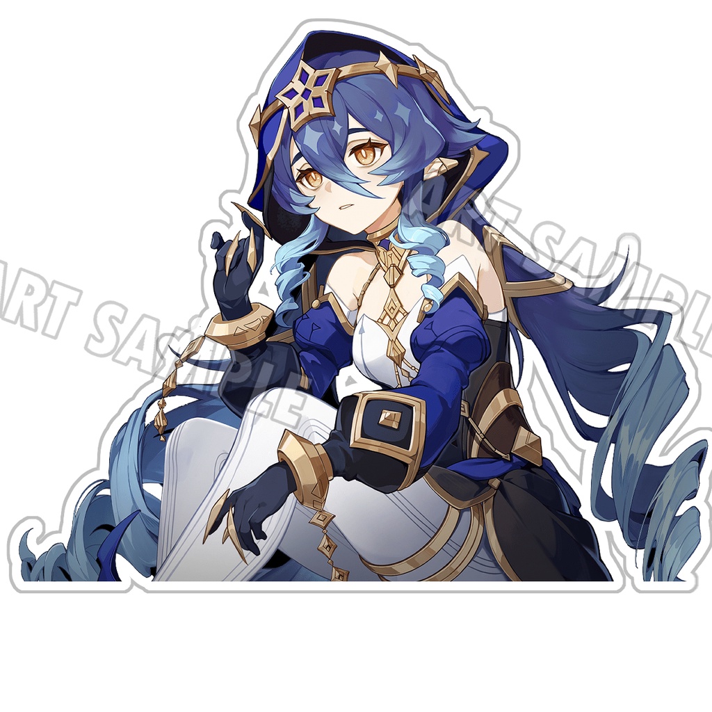 Layla Genshin Impact เกนชิน สติ๊กเกอร์ 2 ชิ้น Die- Cut Genshin Sticker ...