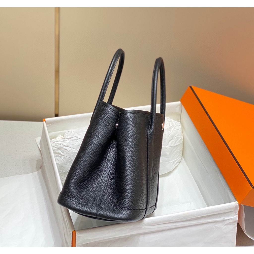 พรี-ราคา10200-hermes-garden-party-30cmหนังแท้-กระเป๋าสะพายไหล่-กระเป๋าสะพายข้าง-30cm