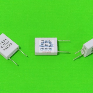 ตัวต้านทาน ไม่เหนี่ยวนำ R เซรามิค ซีเมนต์ กระเบื้อง BPR Non Inductive Ceramic Cement Resistor 5W #BPR 5W (1 ตัว)