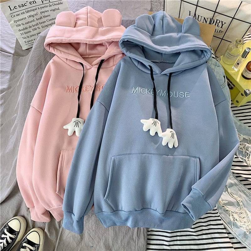 lt-พร้อมส่ง-gt-เสื้อฮู้ดมิกกี้แขนยาว-ใส่ได้ทั้งผู้หญิง-ผู้ชาย