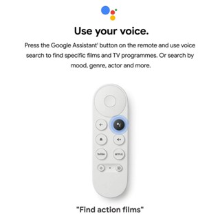 ใหม่ รีโมตควบคุมด้วยเสียง บลูทูธ แบบเปลี่ยน สําหรับ 2020 Google TV Chromecast 4K Snow G9N9N (รีโมทเท่านั้น)