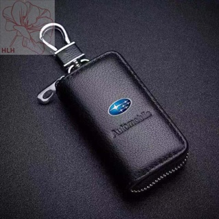 กระเป๋าใส่กุญแจ Subaru กระเป๋าใส่กุญแจ Forester Outback BRZ กระเป๋าใส่กุญแจรถหัวเข็มขัดหนังแท้สากลชายและหญิง