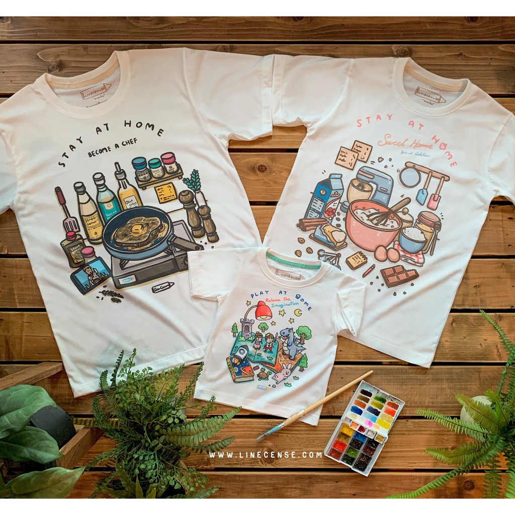 play-at-home-release-the-imagination-t-shirt-เสื้อยืด-เสื้อเด็ก-เสื้อคู่-เสื้อครอบครัว