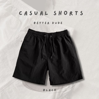 พร้อมส่ง ! กางเกงขาสั้น CASUAL SHORTS ⚫️ สีดำ (BLACK)