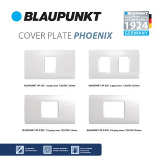 BLAUPUNKT ฝาครอบ หน้ากาก 1 ช่อง 2 ช่อง 1/2 ช่อง 2/3 ช่อง PHOENIX SERIES มาตรฐานเยอรมัน