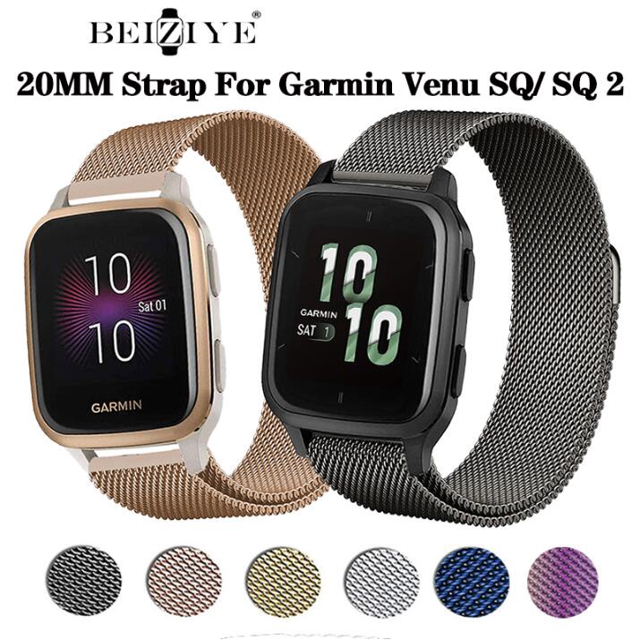 beiziye-สายรัดสแตนเลสของ-สำหรับ-20-มม-สําหรับ-garmin-venu-sq-2-venu-sq-sq-music