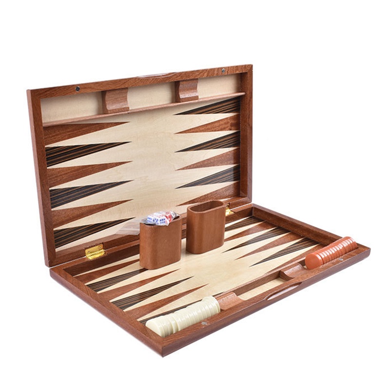 Luxury Wooden Backgammon Chess Set Large Backgammon Handmade Board ...