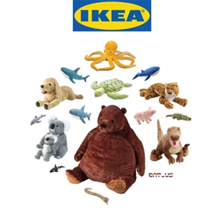 IKEA อิเกีย Series ตุ๊กตา สุขัน หมู ฉลาม โลมา วาฬ เพนกวิน เต่า หมึกยักษ์