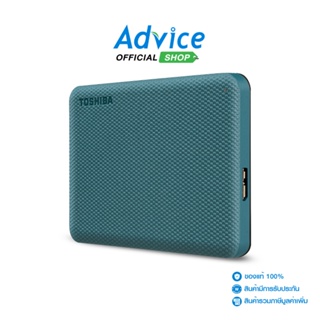 สินค้า TOSHIBA 1 TB EXT HDD ฮาร์ดดิสภายนอก 2.5\'\' Canvio Advance (Green, HDTCA10AG3AA)