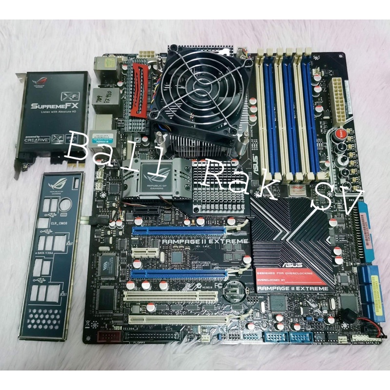 เมนบอร์ด Asus RAMPAGE II EXTREME / LGA 1366/DDR3 / CPU i7 920 | Shopee ...