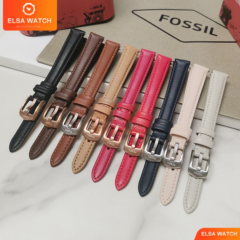 fossil-สายนาฬิกาข้อมือหนังแท้-12-มม-12-มม-ปลดเร็ว-สําหรับ-es4827-es4830-es4502-es4529-es4699