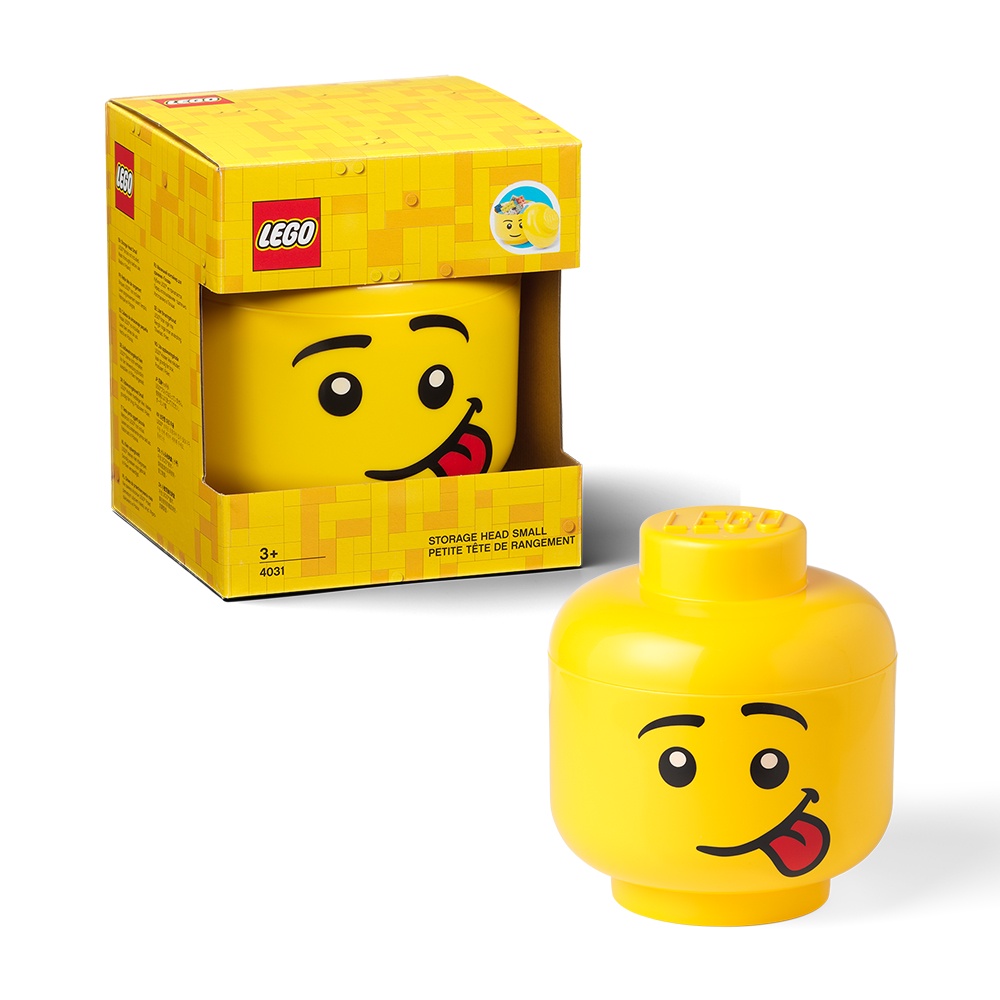 กล่องหัวเลโก้-มินิฟิกเกอร์-แลบลิ้น-ของแท้-lego-head-silly-size-s-16x18-5ซม