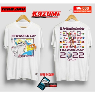 !cotton Tshirts Screw Neck T-Shirts Short Sleeve Lets Play World Cup Qatar FIFA 2022 For Men And Women