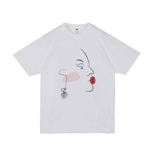 เสื้อยืด TARKET FACE [TK00116] UNISEX GRAPHIC T-SHIRT WHITE