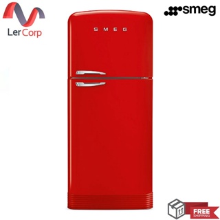 [0% 10 เดือน] (Smeg) ตู้เย็นสไตล์ 50s Retro รุ่น FAB50RRD5 สีแดง