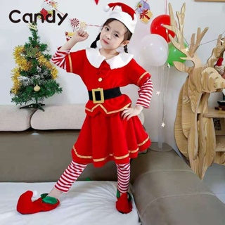 Candy Kids Candy ชุดคริสมาสต์ ชุดคริสต์มาส อ่อนนุ่ม คริสมาสต์ บรรยากาศวันหยุด Korean Style คุณภาพสูง ทันสมัย สบาย KC944229 36Z230909