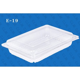 กล่องใส E-19 ขนาด 12.0 x 18.0 x 4.4 cm. บรรจุ 100 ใบ (09-0321)